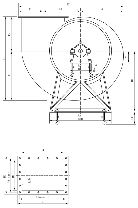 f4-72C式風機8_12安裝尺寸圖